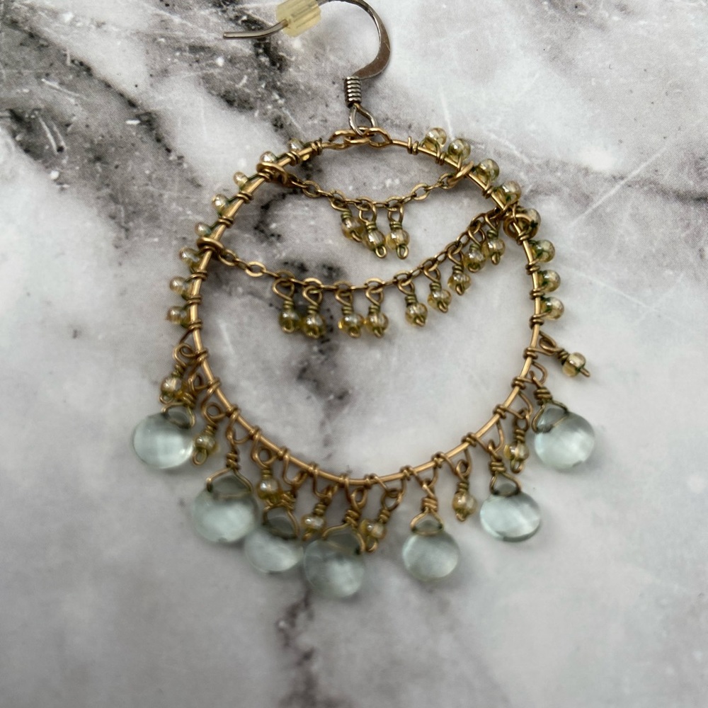 Hanging beaded earrings, bought at banana republic